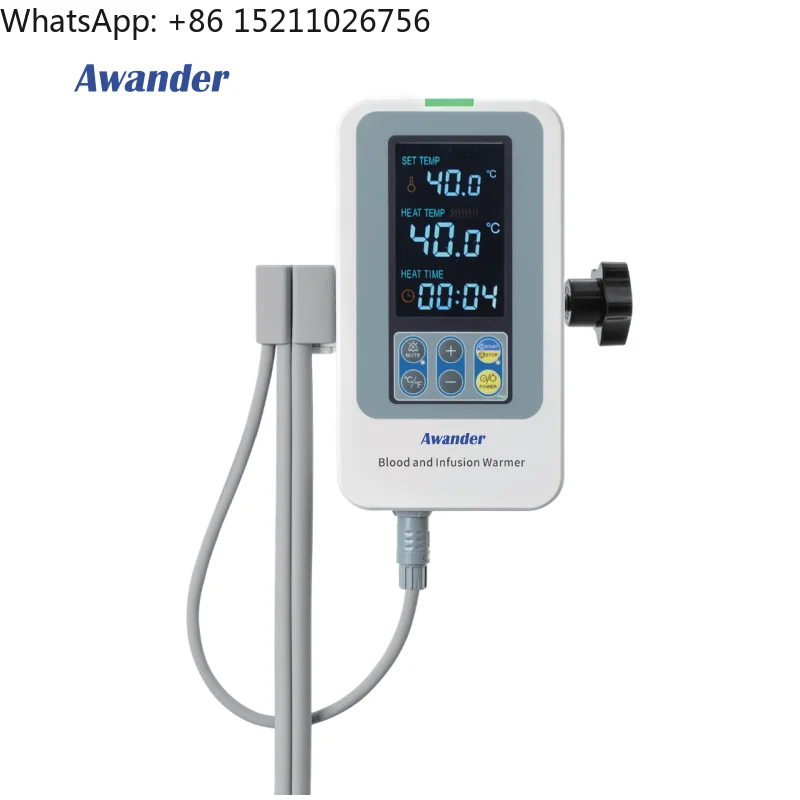 Digital -- Warmer- Temperature Control Transfusion Heater IV Pump- Fluid Warmer Human Veterinary Use