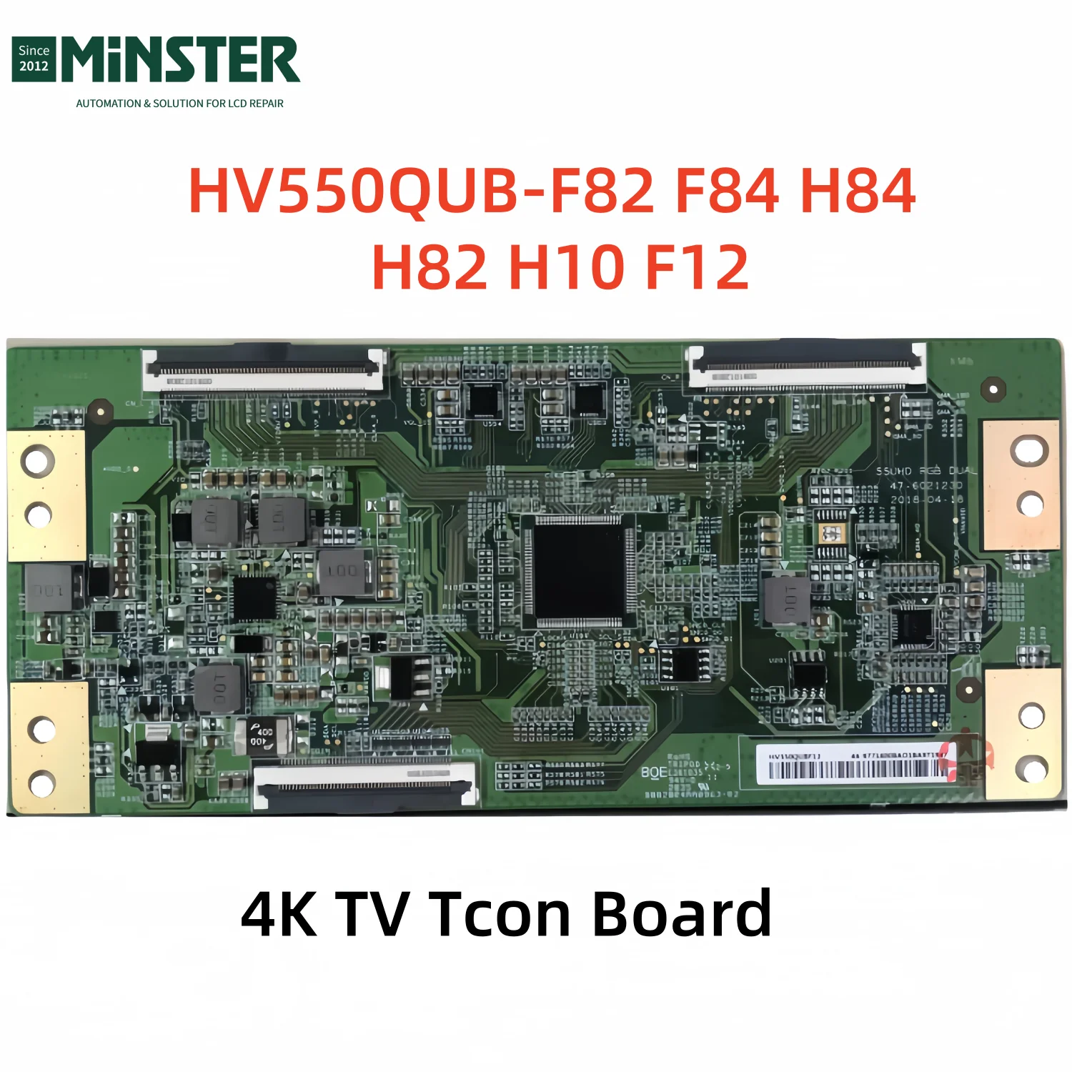 Original New HV550QUB-F82 F84 H84 H82 H10 F12 4K Tcon Board