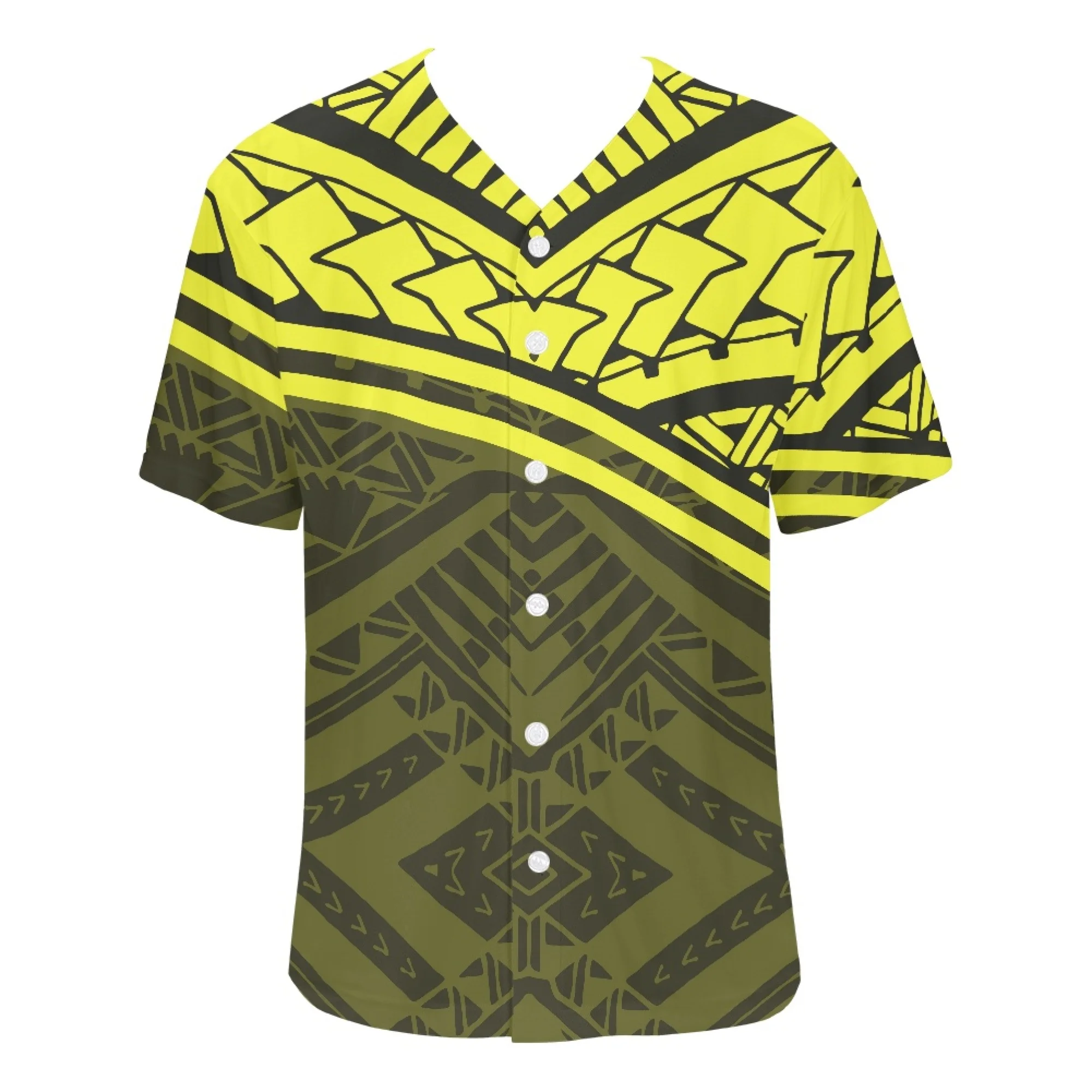 Samoa New Baseball Shirt Custom Polynesian Tribe Design Summer Short-Sleeved Jersey 2024 New Pattern Print