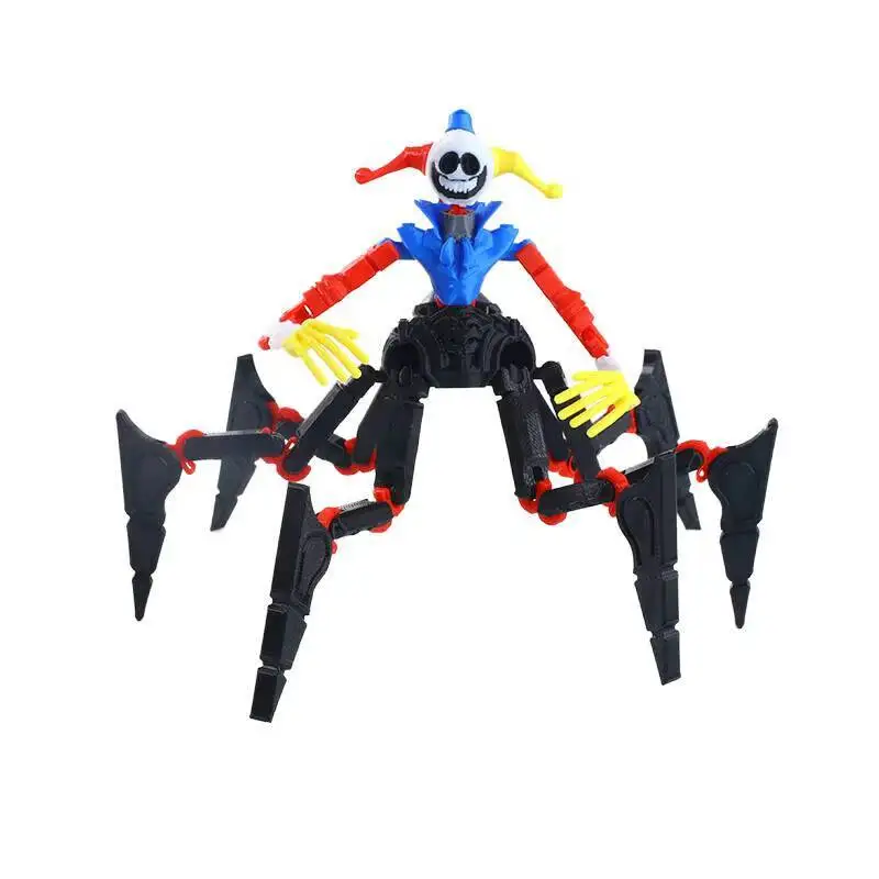 3D-Gedruckte Bewegliche Monster-Actionfigur mit Gelenken, Spinnen-Clown-Spielzeug, Schreibtisch-Deko, Sammlermodell für Kinder – Detail 2