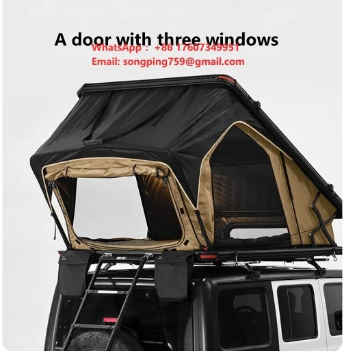 Practical Vehicle-mounted Top Tent Automatic Honeycomb Aluminum Shell Quick Opening Closing Four-season Double Layer Rainproof