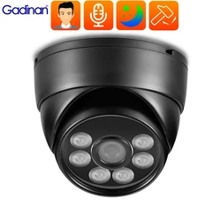 Gadinan 8MP 5MP 4MP POE IP Camera Metal Dome Outdoor Indoor Color Night Vision Video Surveillance Smart Home Built-in microphone