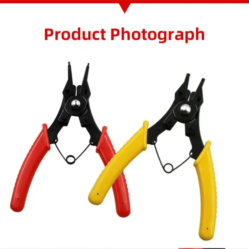 In 1 Circlip Pliers Set Snap Ring Pliers Multi Crimp Removable Plier Head Retaining Circlip Pliers Hand Tools