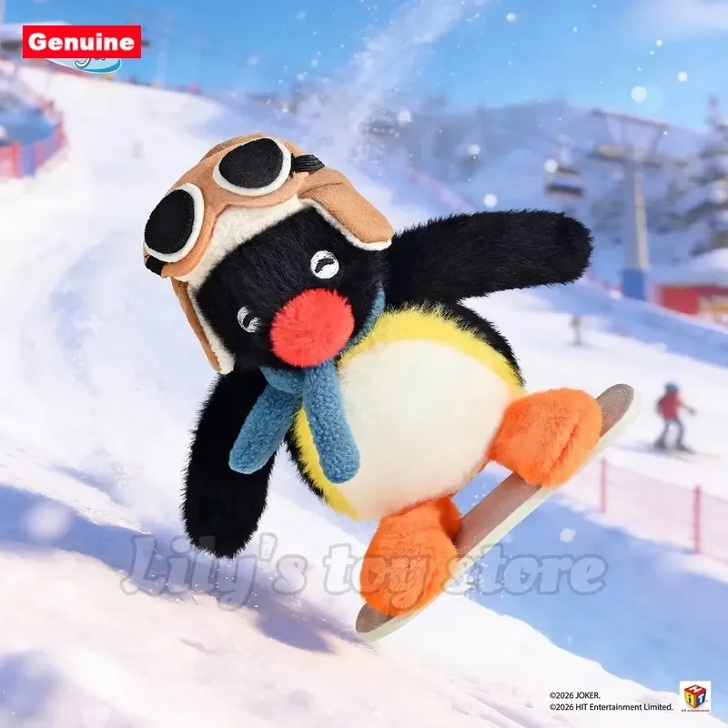 

Pingu Penguin Winter Collection Bag Pendant Accessories Cute 14cm Plush Doll Soft Keychain Kawaii Model Toy Kids Holiday Gift
