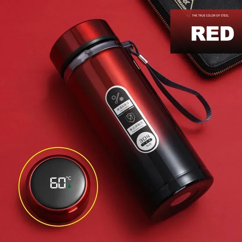

500ml 800ml 1000ml Stainless Steel Thermos Bottle With LED Temperature Display Water Thermo Bottle Vacuum Flask Portable Cups