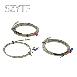 1M/2M/3M K Type Thermocouple Control Thread M6 Screw Probe Temperature Sensor Temperature-Controller 0-400C Sensor Probe