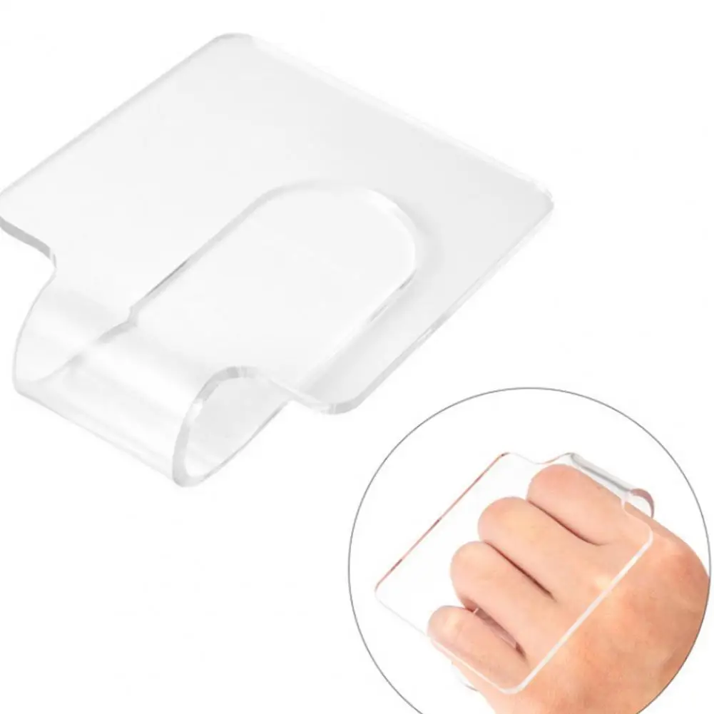 Small Finger Palette Anti-Slip Mini Eyeshadow Cream Mixing Pigment DIY Plates Transparent Acrylic Palette for Cosmetic