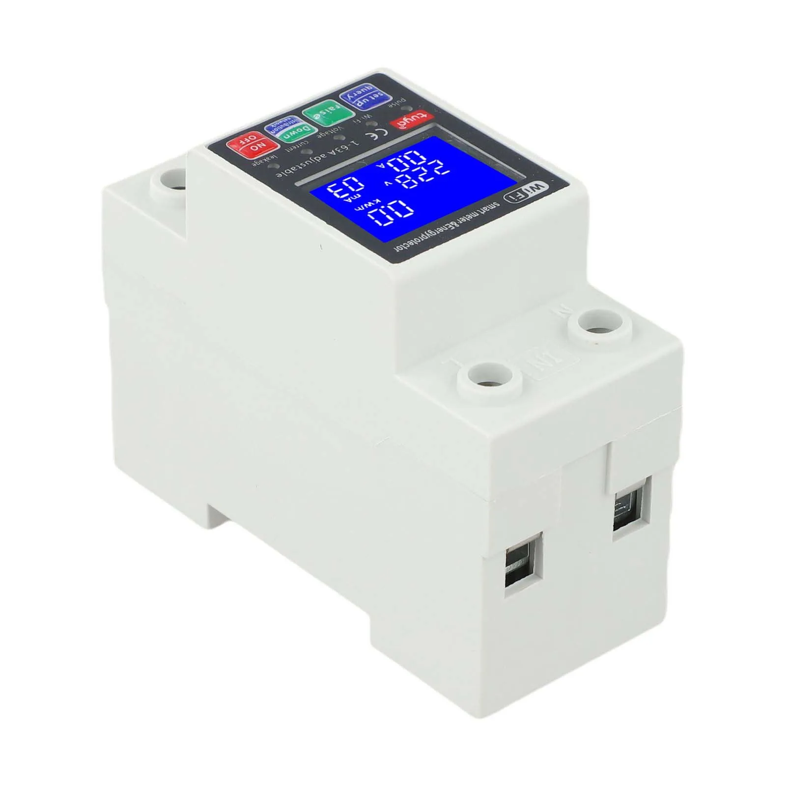 

1PC WIFI Metering Intelligent Circuit Breaker Remote Control Switch Wireless Photovoltaic Bidirectional Smart Remote Control