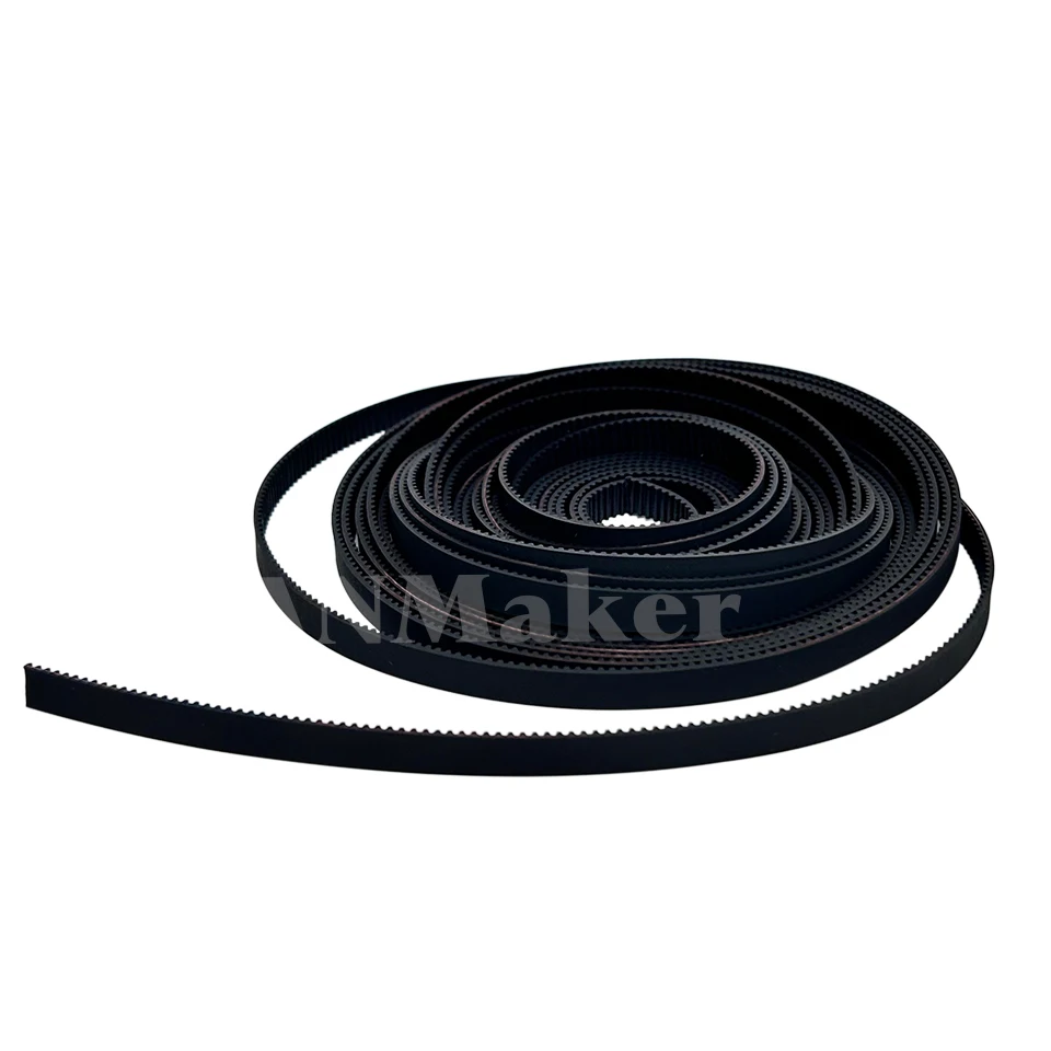 1.5GT 1.5M Open Ended Timing Belt Width 6/9/10/12mm Transmission Belt Rubber Small Backlash Positioning Accuracy 3D Printer