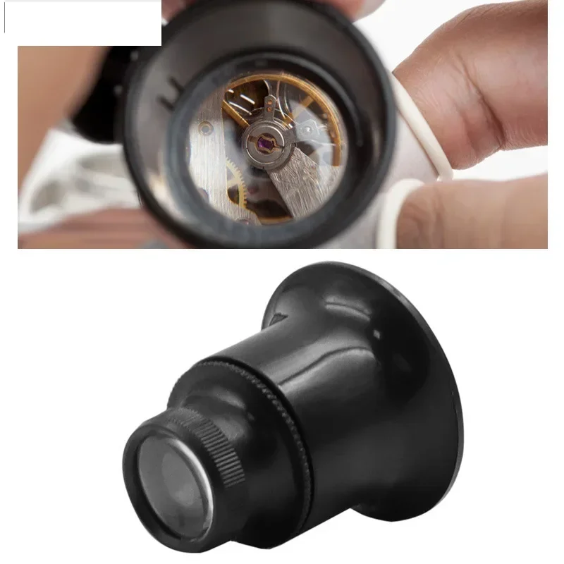 Watch Magnifier Tool 5X 10X 15X 20X Jewelers Portable Monocular Magnifying Glass Loupe Lens for Eye Magnifier Lens