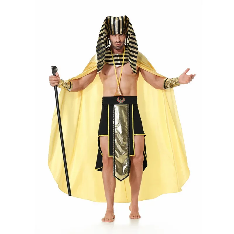 Halloween Costume Adult Egyptian Costume Cosplay Male Egyptian Pharaoh Costume