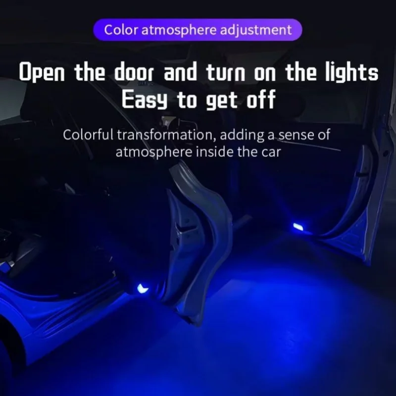 2X سيارة ملونة Led باب السيارة ترحيب ضوء مصباح إسقاط لأودي A5 A6 C5 C6 A3A4 B5 B6 B7 B8 B9 A7 A8 Q7 Q5 Q3 RS TT sline