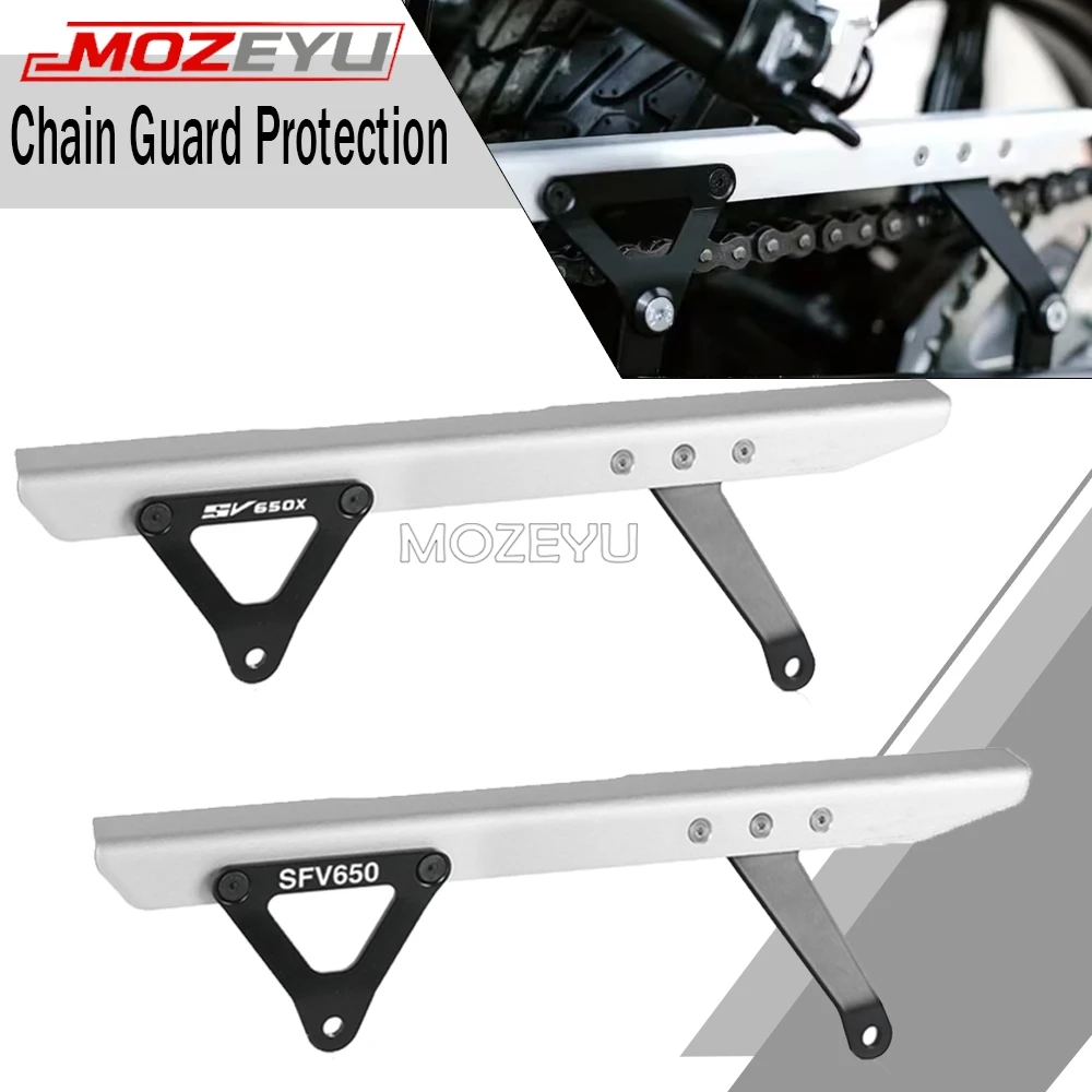 

For SUZUKI SV650 SV650X ABS 2018-2026 Motorcycle Accessories Rear Chain Cover Guard Sprocket Protector SFV650 Gladius 2009-2015