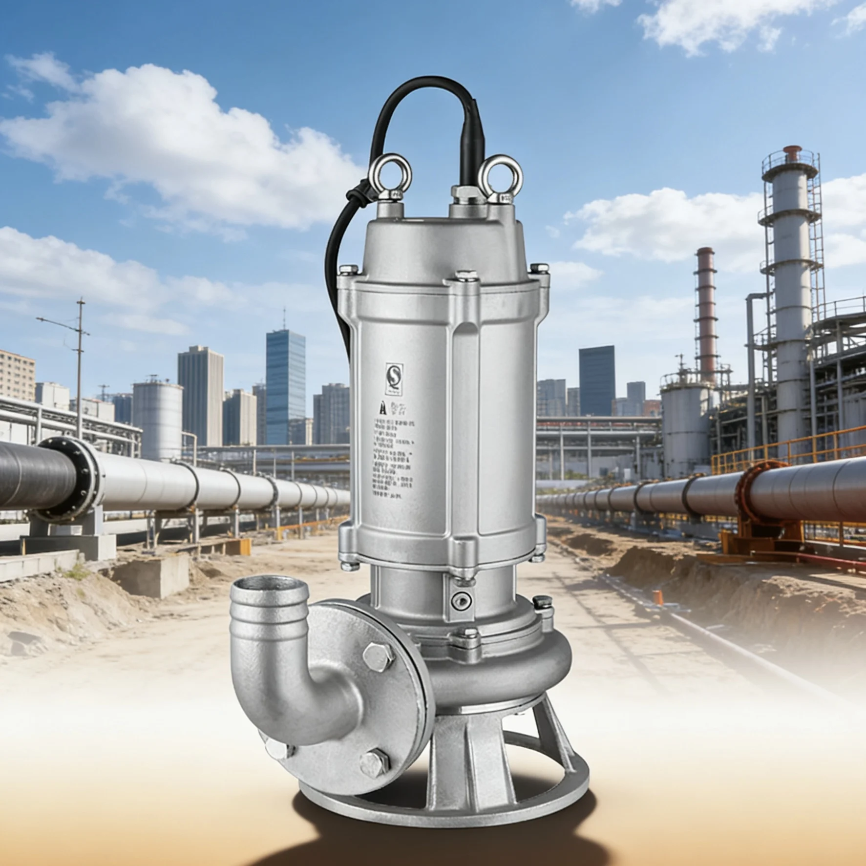 

Stainless Steel Impeller Centrifugal Submersible Trash Dirty Water Sump Pump Price SS 304 SUS 316 Chemical Monoblock Sewage Pump