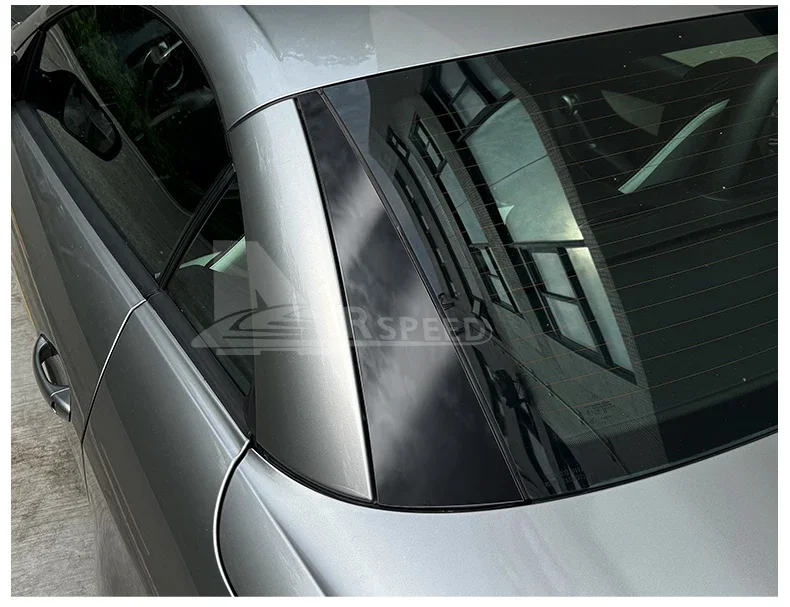 PVC für MERCEDES-BENZ, SLK R171 2004 2005 2006 2007 2008 2009 2010 Carbonfaser-Muster Zierleiste Aufkleber Heckscheiben-Zubehör – Detail 9