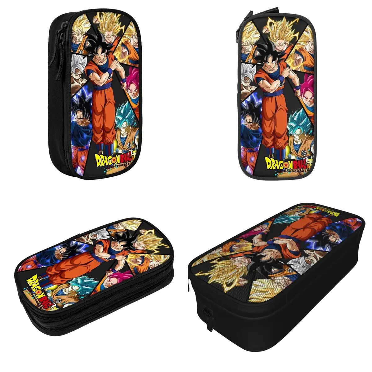 สนุก Dragon Ball Z DBZ Goku ดินสอ Pencilcases ผู้ถือปากกาสําหรับนักเรียนความจุขนาดใหญ่กระเป๋านักเรียนโรงเรียนของขวัญเครื่องเขียน