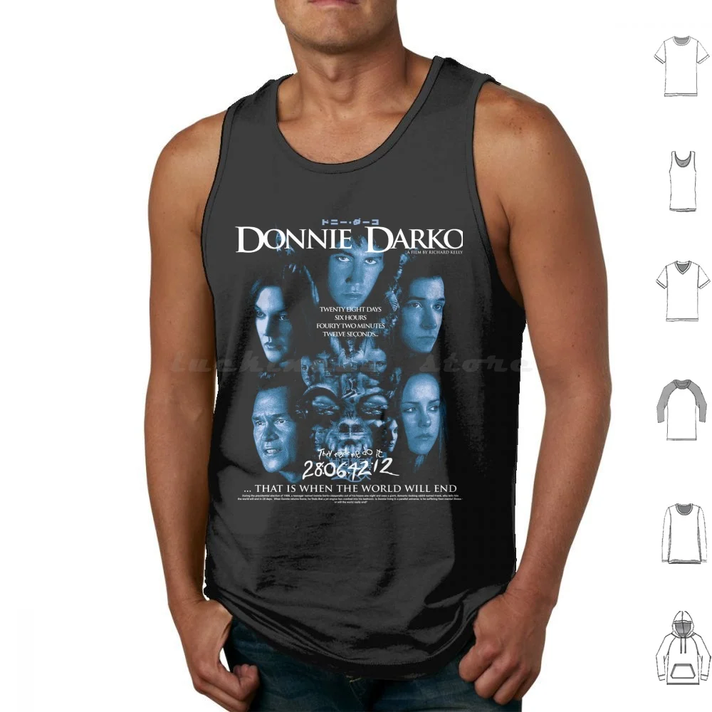 Donnie Darko-That Is When The World Will End Tank Tops Print Cotton Donnie Darko Horror Horror Movie Sci Fi Tears