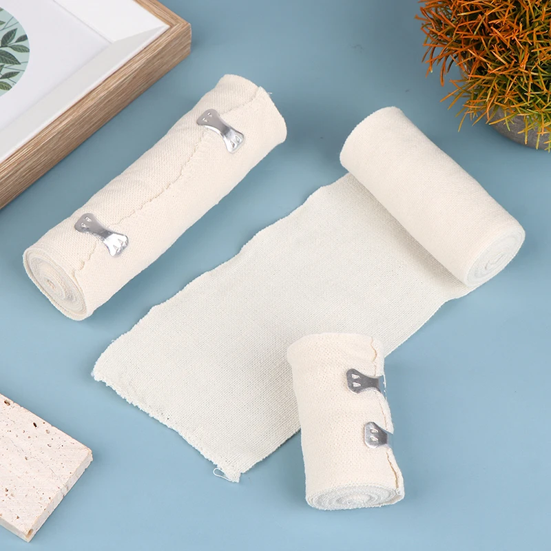 1 لفة عالية ضمادة مرنة تضميد الجروح الرياضة في الهواء الطلق التواء العلاج ضمادة لملحقات الإسعافات الأولية