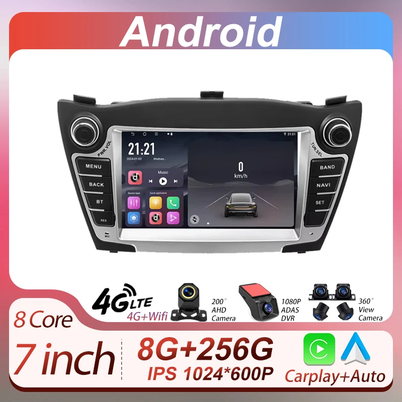 

Auto Radio Android For Hyundai Tucson 2 LM IX35 2009-2015 Multimedia Player Touch Screen GPS Navigation Head Unit BT No DVD