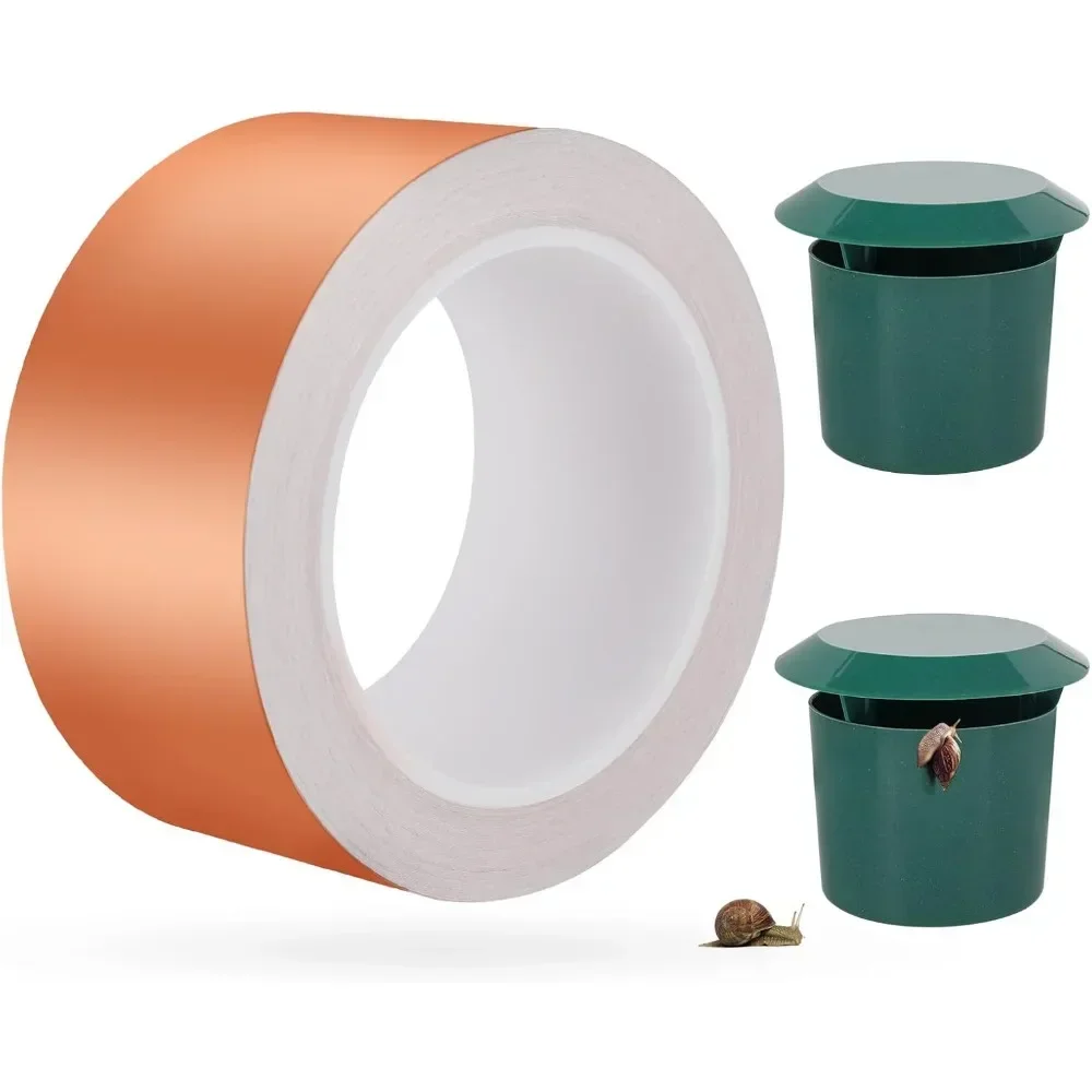 

50mmx20m Copper Strip Anti Snail Equipped with Snail Trap Protective Activity Bed Snail Naked Defense Garden Plant Protection
