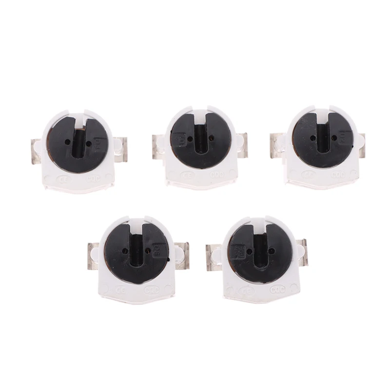 5Pcs T5 T8 Fluorescent Light Holder G5 G13 Base Non-Shunted Heat-Resistant Lamp Socket AC 500V 2A For LED Fluorescent Light Tube