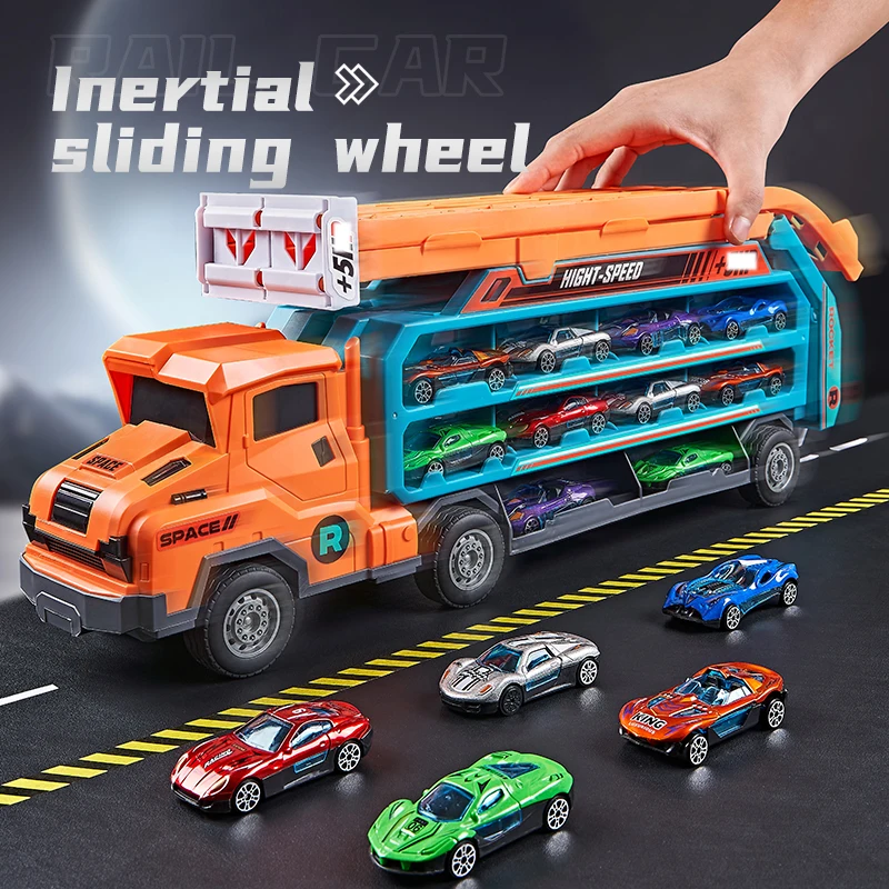 Transform track toy car combination - color box packaging - suitable for boys and girls as gifts