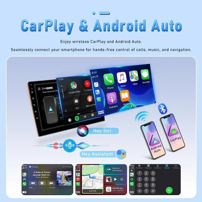 Srnubi Unidad Principal 2 Din Bluetooth 5.0 Qualcomm 6125 Carplay Android Auto para BMW Serie 1 E88 E82 E81 E87 2004 - 2011 Radio de Coche Reproductor Multimedia GPS Navegación 5GHz WIFI RDS FM AM Pantalla Táctil EQ Estéreo