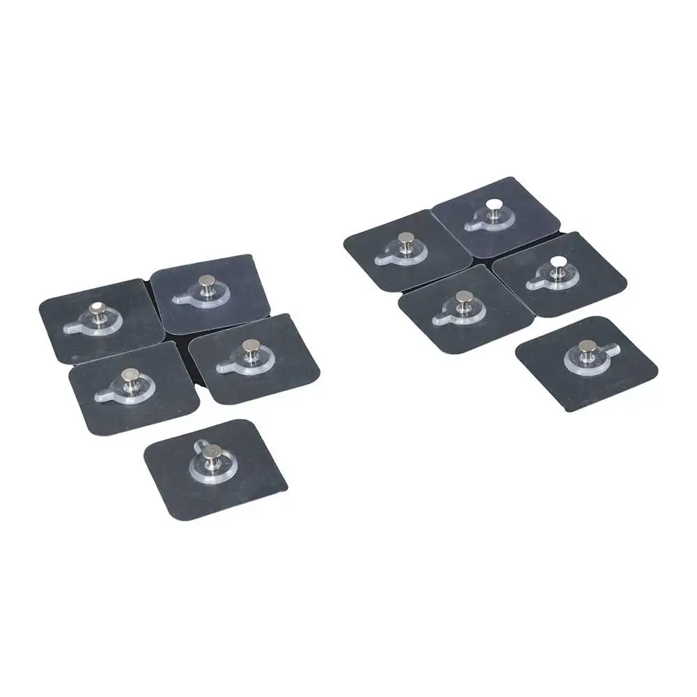 10 viti da parete in plastica, chiodi appesi, adesivo trasparente senza cuciture, gancio da parete, punzonatura, montaggio a parete, adesivi non traccia