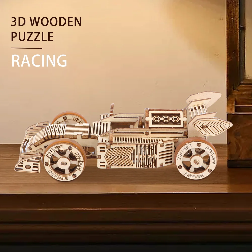 3D Classic Sports Car Model Wooden Jigsaw Puzzle Children's Educational Jigsaw Puzzle Toy Adult Assembly Game