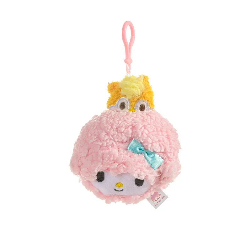 Kawaii Sanrio Kuromi mon Piano doux jouets en peluche porte-clés dessin animé Marumofubiyori sac à dos pendentif mignon décoratif amis cadeau