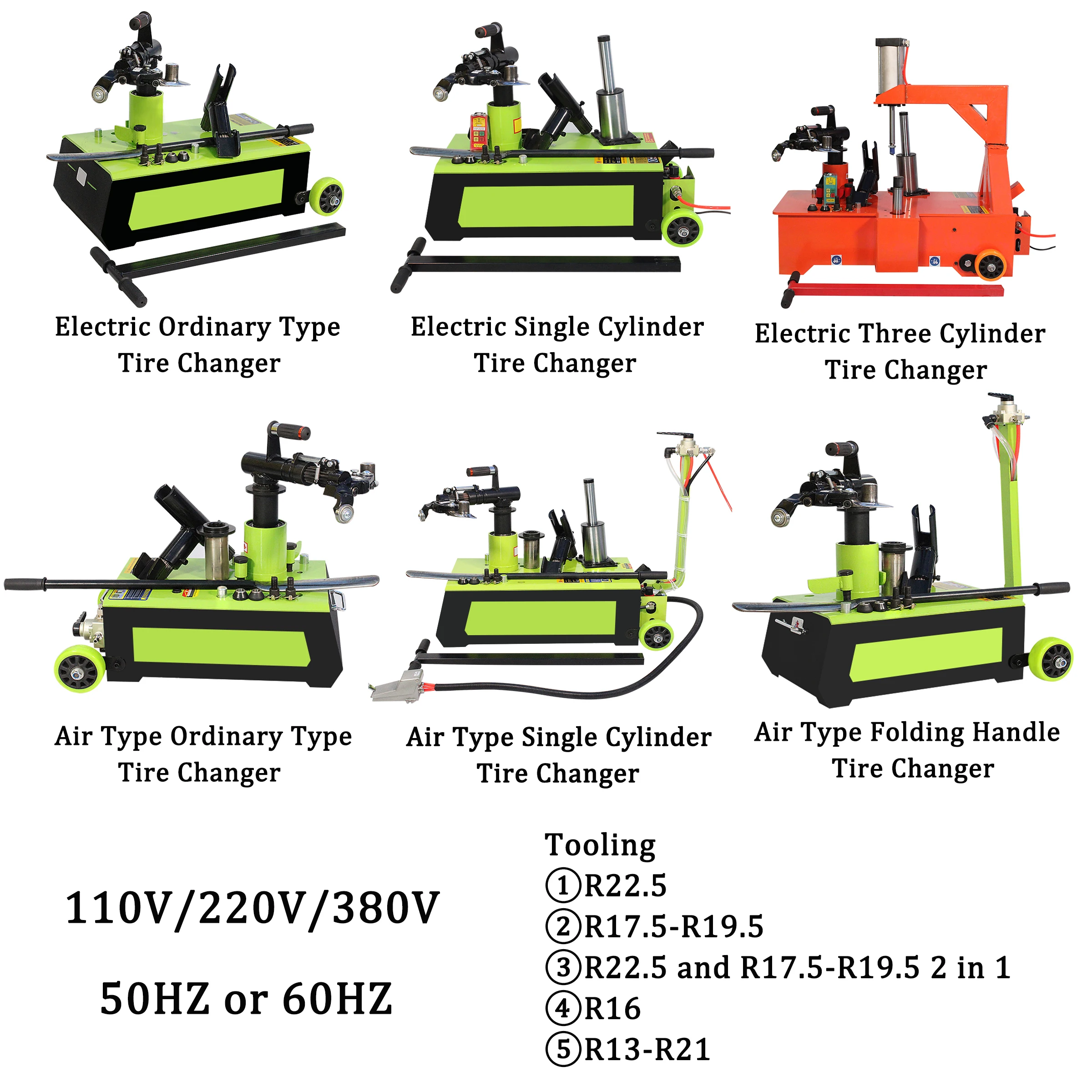 Heavy Duty Manual Semi Truck Tire Change Machine R22.5 R17.5-19.5 R16 R13-R21Car Air Tire Changer