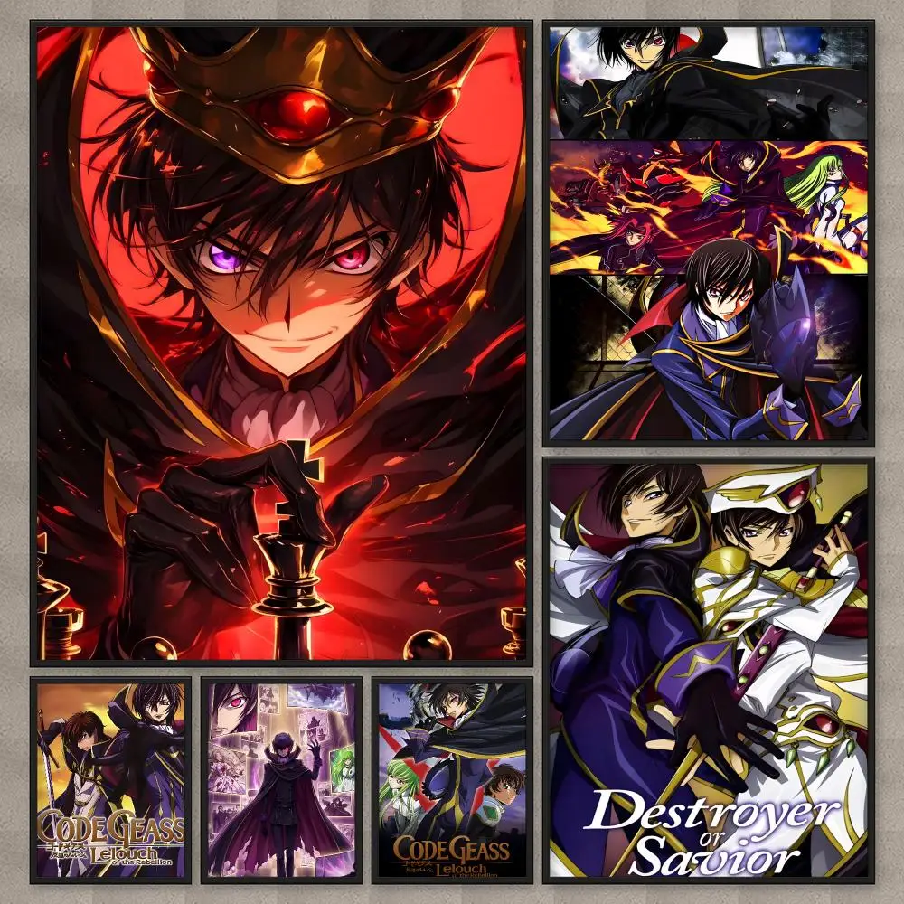 Anime C-Code Geass Poster HD Wall Art Home Decor Waterproof Print Bedroom Garage Party Gift