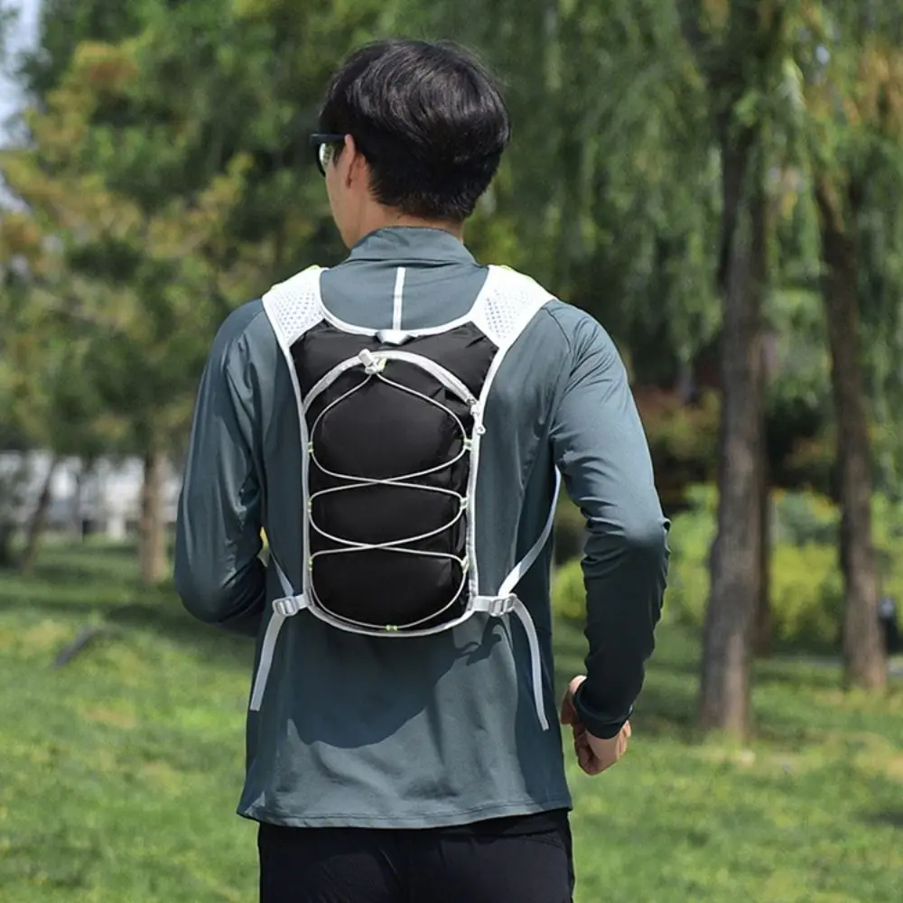 Atmungsaktive Lauf-Trinkweste, wasserdicht, ultraleicht, Lauf-Trinkbeutel, Nylon-Material, verstellbarer Wasserrucksack