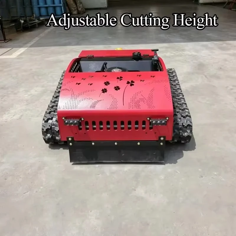 RC Mini Tracked Remote Control Lawn Mower, Grass Cutter for Steep Slopes, Yard, Orchard, Farm & All Kinds of Rough Terrain