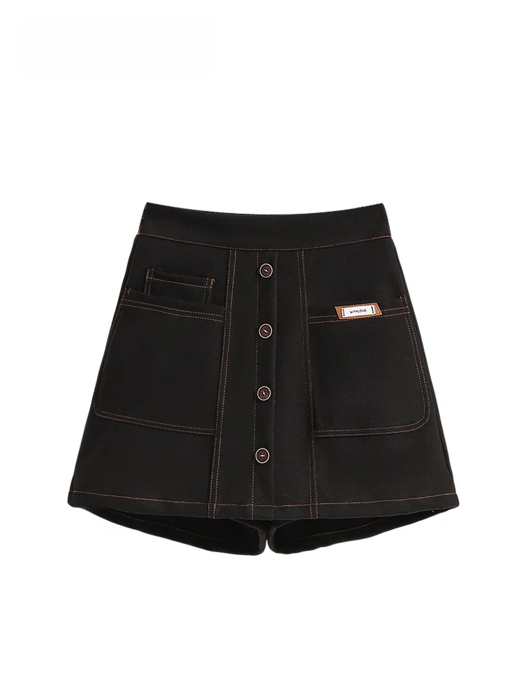 

High Waist A-Line Pants plus Size Women's Faionable Trousers Autumn Winter plus Size Loose Slimming Anti-Aging Sli Pants