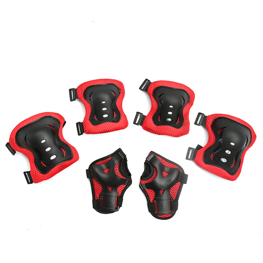 7Pcs Safety Ride Protection Gear Set Adjustable Kids Skateboard Scooter Helmet Set Breathable 48-55cm for Boys Girls 5-12 Years
