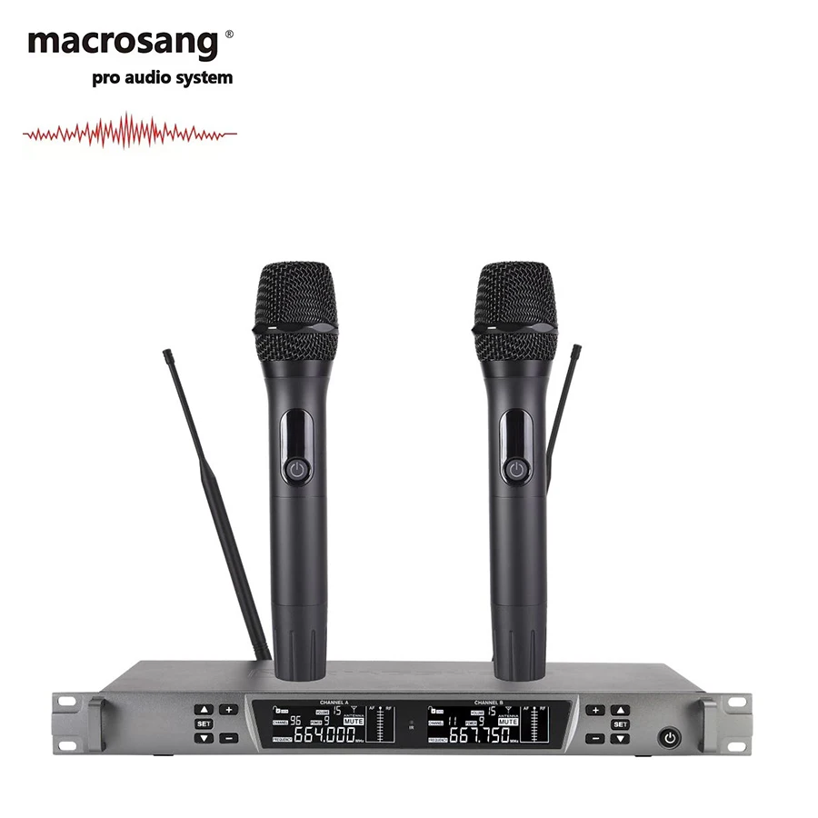 Hot Sale Professional UHF Wireless Microphone handheld karaoke microphone macrosang BS-9100