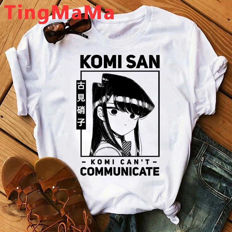 Japanese Anime Komi Cant Communicate Komi Shouko T Shirt Men Kawaii Cartoon Hip Hop Summer Tops Unisex T-shirt Male