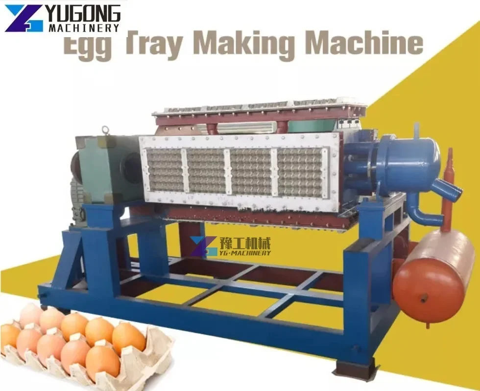 High Quality Automatic 1000 Pcs/h Small Paper Pulp Molding Egg Carton Egg Tray Making Machine Production Line
