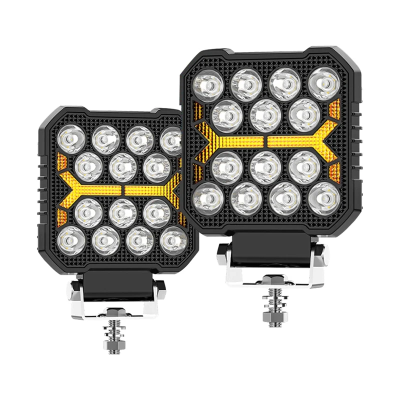 TKOH-4 بوصة سيارة LED ضوء العمل ستروب المصباح أبيض أصفر الطرق الوعرة القيادة ضوء الأضواء لشاحنة سيارات Suv قارب