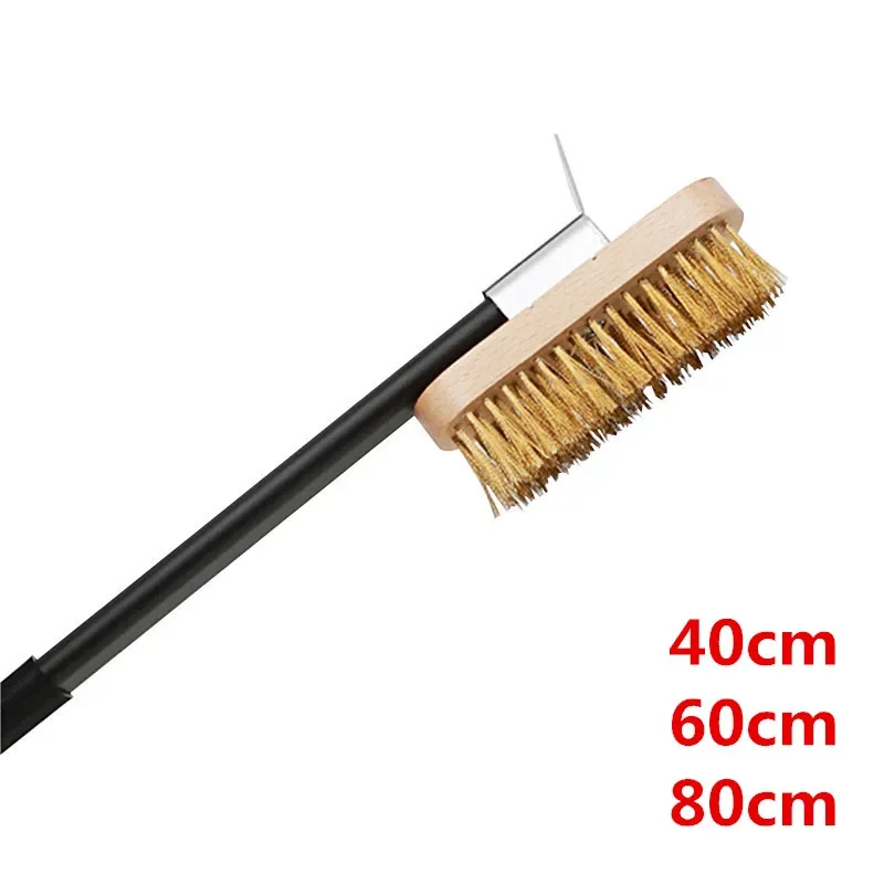 Pizza Oven Copper Brush Wood Handle Bristle Brass Grill Cleaning Small Brush for Roccbox Onni Koda Oven Clean pizza Shovel peel