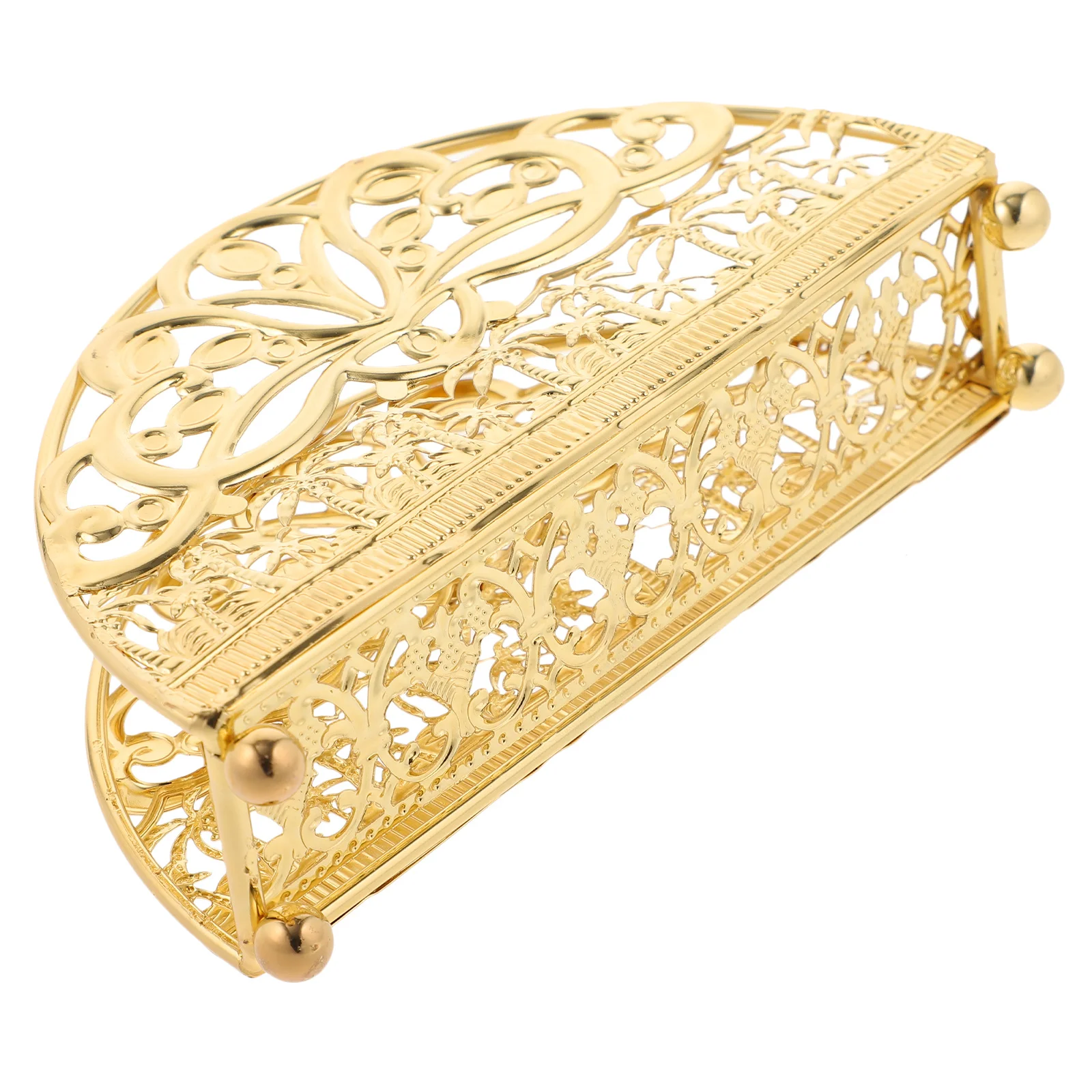 

Металлический держатель для салфеток, полукруглый полый прочный вертикальный держатель для салфеток, настольная подставка для хранения салфеток, держатель для салфеток, настольный декор