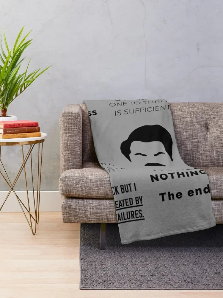 Ron Swanson - Quotes Throw Blanket Nap Luxury St Softest Blankets