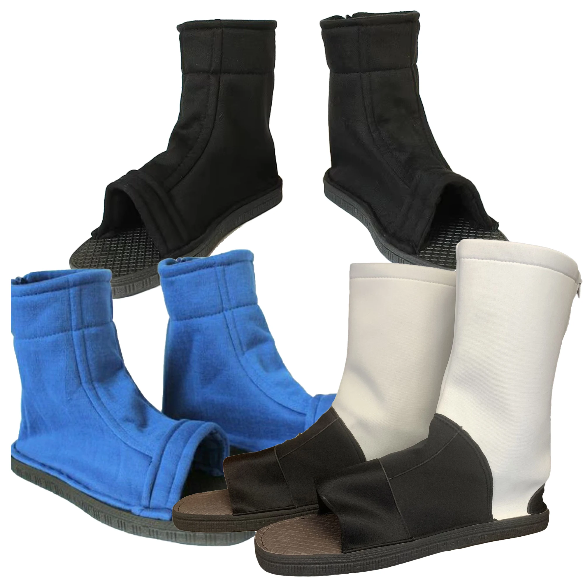 

Japan Anime Cosplay Shoes Men Women Black Blue White Cotton Soft Sandals Boots Halloween Christmas Party Shoes