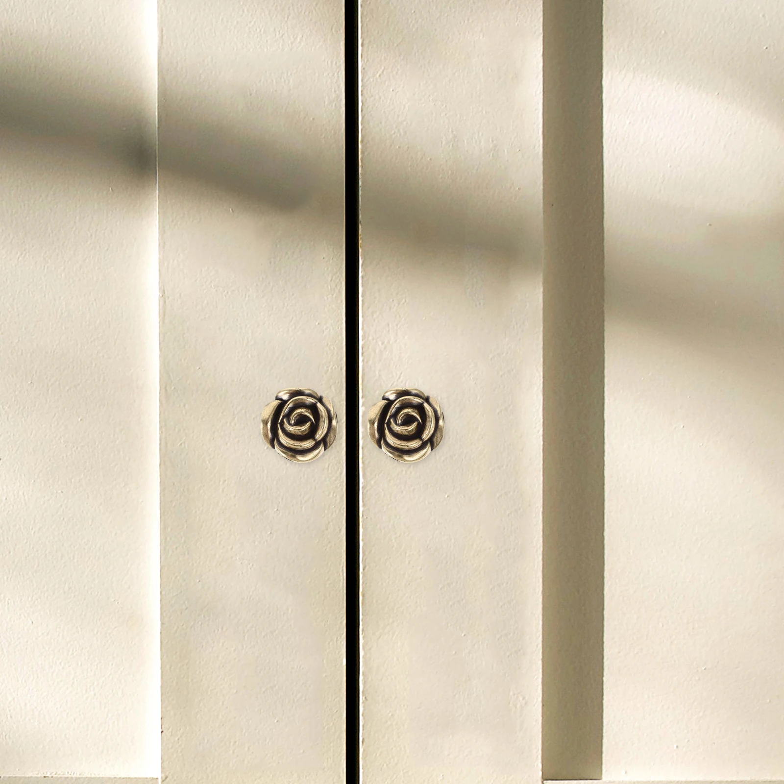 

2pcs 146mm Vintage Drawer Handles Cabinet Knobs Rose Design Zinc Alloy Furniture Hardware Wardrobe Pulls for Cabinets
