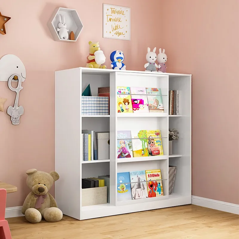 Toy Storage Shelf Kids Book Rack Bookshelf  Bookcases Toys Storage Holders Children Cabinet