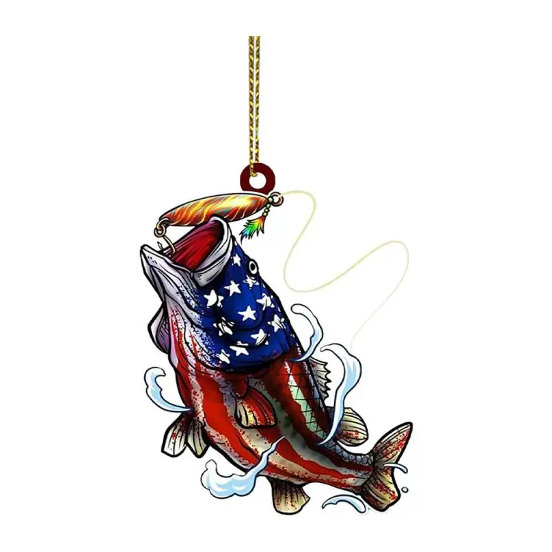 Car Accessories Full Of Eye-catching Personalization Custom High Quality Unique Sea Bass Decoration Fishing Decoration