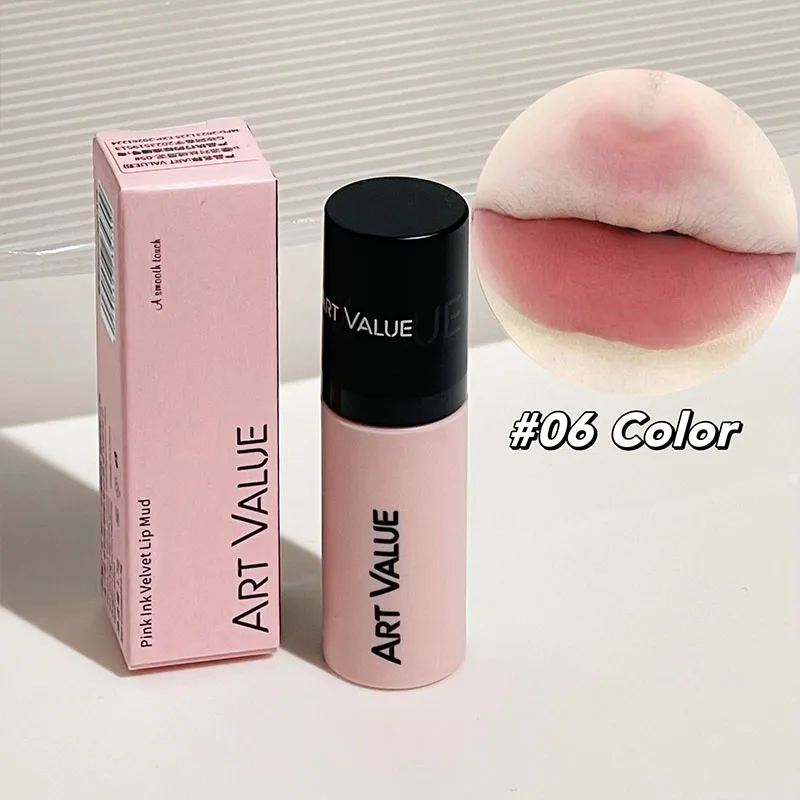 New Matte Ink Liquid Lipstick Non-stick Cup Long Lasting Velvet Nude Lip Gloss Waterproof Lips Tint Waterproof Korean Cosmetics