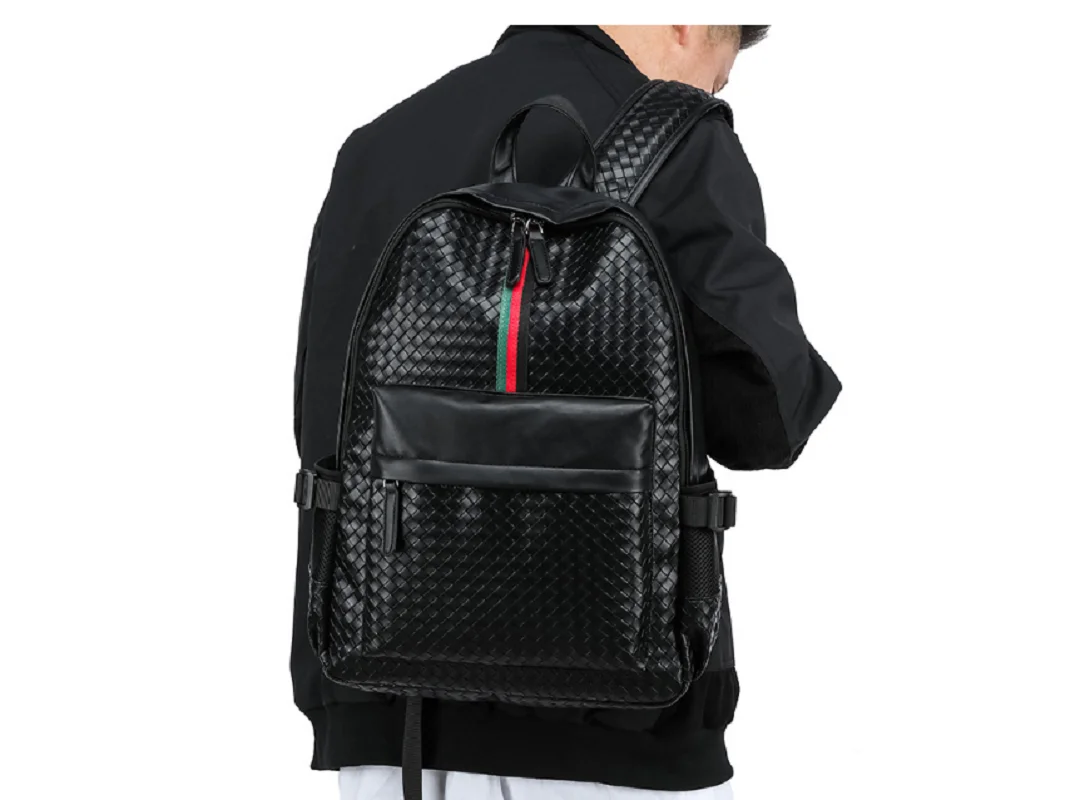 

New High Quality Leather Travel Backpacks Men Women's Fashion Luxury Large Capacity Shoulder Bags School Bag Laptop Backpack