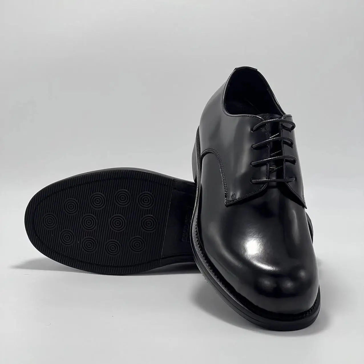 أحذية YETTIES للرجال Goodyear Welted Derby، أحذية فستان من جلد الحصان المغسول، مقدمة دائرية مكتنزة كاجوال للأعمال #3